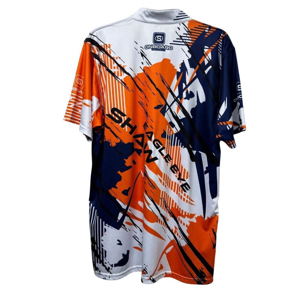 Onboard Eagle Eye Shaw Manhattan Pro Range Graphic Polo Jersey Shirt L - Picture 3 of 13